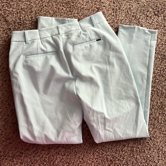 Light mint blue green WHBM slacks sz 10L 10 long - Picture 6 of 9